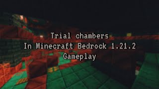 Trial chambers in Minecraft Bedrock 121 Gameplay fragments [upl. by Derfla]