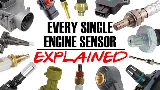 EVERY ENGINE SENSOR EXPLAINED  MAF MAP IAT TPS 02 NOx EGT  How it works location OBD2 code [upl. by Hakeber]