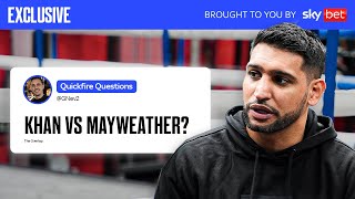 Amir Khan’s 17 Questions with Gary Neville  Overlap Xtra [upl. by Ellerd]