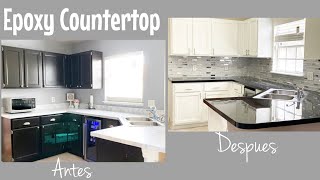 Transformación de mi Cocina  Pintamos la Encimera  Epoxy Countertop [upl. by Darius]