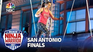 Barclay Stockett at the San Antonio City Finals  American Ninja Warrior 2017 [upl. by Omlesna]