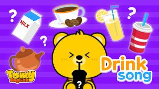 Drink song ⎢ Kids vocabulary ⎢ English educational video [upl. by Peltz105]