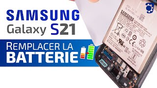 Comment changer la batterie du Samsung Galaxy S21  Tuto Bricophone [upl. by Ahsinert]