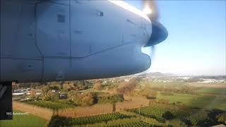 Air New Zealand Q300 Arriving Gisborne Airport [upl. by Blackmun]