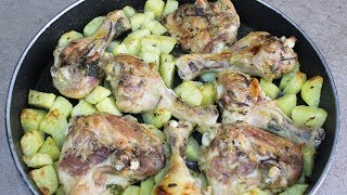 POLLO AL FORNO CON PATATE  FoodVlogger [upl. by Alasteir]