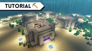 Minecraft Tutorial ⛏️  How to build a Underwater House  120 [upl. by Basia25]