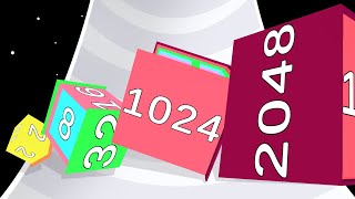 2048 CUBE ROTATOR  Level Up Numbers ASMR Gameplay [upl. by Oivalf]