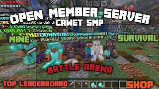 OPEN MEMBER SERVER MCPE CAWET SMP SUPPORT MC 121 [upl. by Britni]