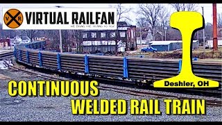 Continuous rail train on the 360 camera at Deshler OH [upl. by Ahselef374]