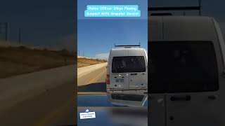 Police Officer Stops Fleeing Suspect With Grappler Device🚔😅 ytshorts dashcam [upl. by Amedeo441]