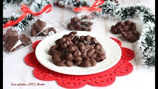 Mandorle e nocciole ricoperte di cioccolato Ricetta di Natale [upl. by Ilysa]