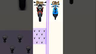 boys scooter vs girl scooter🥺😔 shorts [upl. by Ahsiener288]