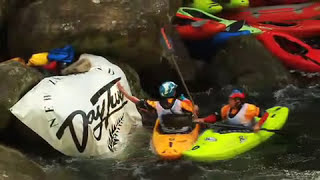 Women White Water Kayaking  Wairoa Extreme Race  New Zealand 2010 [upl. by Leavitt]