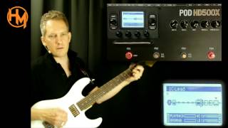 Line 6 POD HD500x How to create crunch lead and dual patches [upl. by Euton]