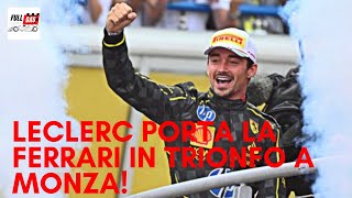 Un sontuoso Leclerc porta la Ferrari in trionfo a Monza Ospite Davide Amaduzzi [upl. by Akirret73]