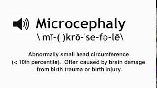 How to Pronounce Microcephaly [upl. by Howland]