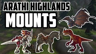 BFA ARATHI HIGHLANDS MOUNTS GUIDE WARFRONTS [upl. by Llezom]