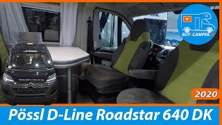 Campervan Tour  Poessl Roadstar 640 DK  DLine  4 berths  popup roof  large bathroom [upl. by Alyl445]