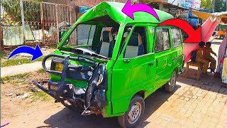 Incredible School Van Restoration Project  11 Seater School Van Got Heavy Accident with Pool [upl. by Brower243]