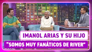 IMANOL ARIAS y su hijo fanáticos de RIVER [upl. by Weir]