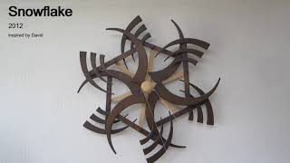 Snowflake  Kinetic sculpture by Peter verhaart [upl. by Elakram]