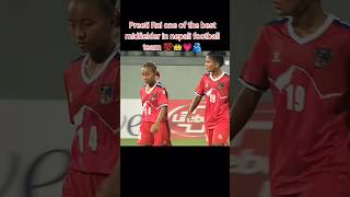 Best mid fielder of womens football team preetirai nepalifootballer womensfootballer goviral [upl. by Atiluj]