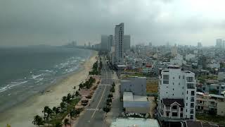 Danang City Vietnam Video of Son Tra Peninsula and view from the Sea Shore Hotel [upl. by Eneloj]