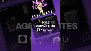 Top 5 Agency sities in Wix Studio wixstudio [upl. by Earleen]