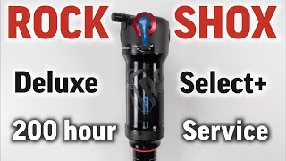 Rockshox Deluxe Select  plus shock 200 and 50 hour full service guide for beginners YOU can do it [upl. by Pardner110]