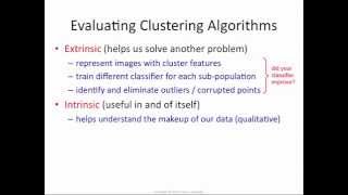 Clustering 7 intrinsic vs extrinsic evaluation [upl. by Ahsok]