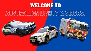 Welcome To AUSTRALIAN LIGHTS amp SIRENS [upl. by Orips]