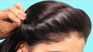 Nice  Very easy beautiful hairstyle for long hairCute hairstyle for ladiesHair style girl simple [upl. by Tegirb]