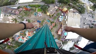 Falcons Fury 335ft Drop Tower OnRide POV Busch Gardens Tampa [upl. by Maryl]