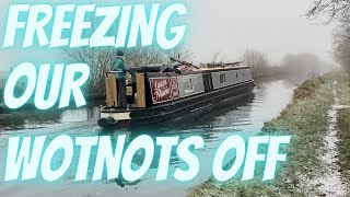 FREEZING OUR WOTNOTS OFF  Winter cruising on a CANAL NARROWBOAT  Episode 182 [upl. by Richel]