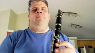 Demonstrating FG trills on the clarinet [upl. by Aiehtela961]