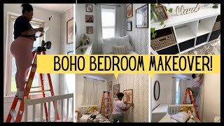 EXTRA SMALL BOHO BEDROOM MAKEOVER ON A BUDGET  TARGET IKEA TJ MAXX ROSS amp MORE  PINTEREST ROOM [upl. by Arndt]