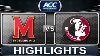 Maryland vs Florida State  2013 ACC Football Highlights [upl. by Jeb]