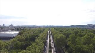 Lyon  Villeurbanne parc de la feyssine vue depuis un Drone [upl. by Eaner]