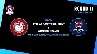 LIVE QAFL ROUND 11  RedlandVictoria Point v Wilston Grange [upl. by Patrizio]