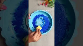 Plate art plate painting ideas Lippan art youtubeshorts shorts diy [upl. by Mylor]