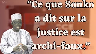 Babacar Justin Ndiaye  quotDire quil ny a pas de justice est archifauxquot [upl. by Patterson637]