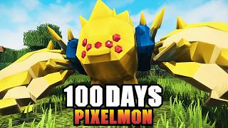 100 Days in Minecraft Pixelmon The Strongest Titan [upl. by Bertrando]