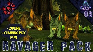 ARK  ABERRATION  RAVAGER PACK  ZIP LINE amp CLIMBING PICK FUN Ep 3 Sons of AnARKy [upl. by Layton]