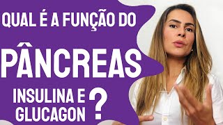 Qual a função do pâncreas insulina e glucagon [upl. by Maddeu]