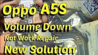 oppo a5s volume down button not working 100 solution [upl. by Rubbico]