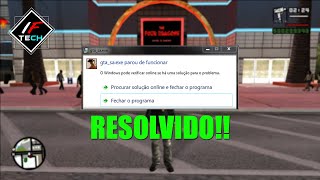 GTA SAN ANDREAS PAROU DE FUNCIONAR RESOLVIDO 2024 [upl. by Ammadas]