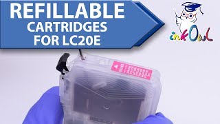 InkOwl Refillable Cartridges for Brother LC20E Refill [upl. by Hartzke]