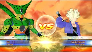 1st Form Cell vs Trunks SSJ Raging Blast [upl. by Spark431]