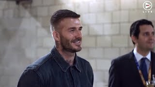 David Beckham becomes the victim of Cordens statue prank [upl. by Icrad]