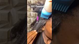 DIY detangling gel for 4c hair flaxseedbenefitsflaxseedsforhairgrowth flaxseed [upl. by Varick537]